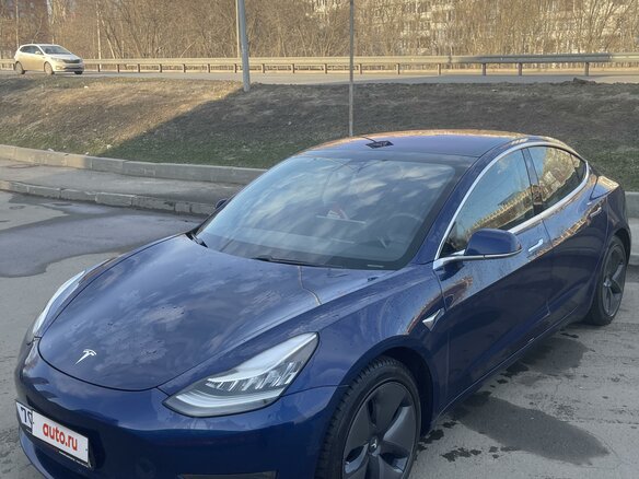 2018 Tesla Model 3 Long Range I, синий, 3000000 рублей