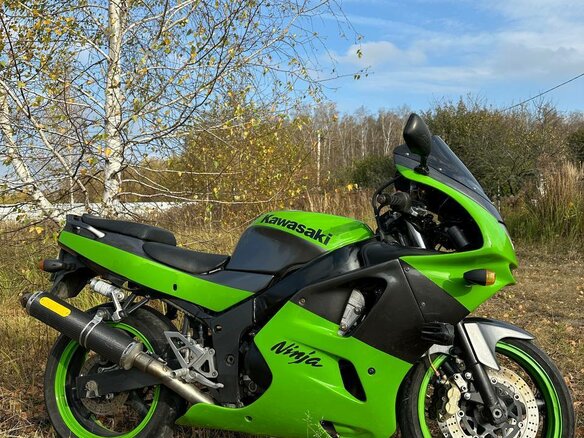 1997 Kawasaki ZX-6 Ninja, зелёный, 320000 рублей - вид 1