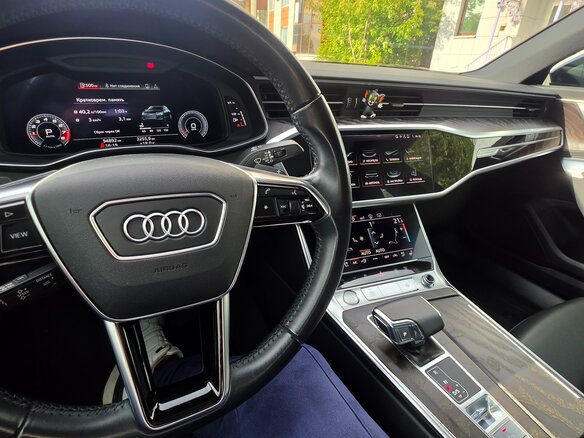 2020 Audi A6 45 TFSI V (C8), синий, 4200000 рублей - вид 18