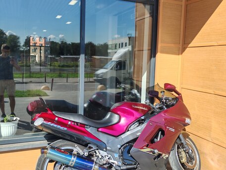 2003 Kawasaki ZZR 1100, красный, 375000 рублей, вид 2