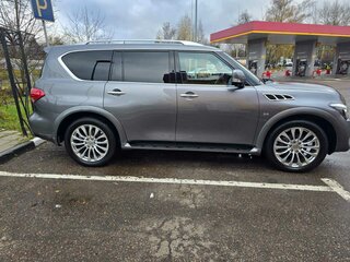 2017 Infiniti QX80 I Рестайлинг, серый, 3290000 рублей, вид 3