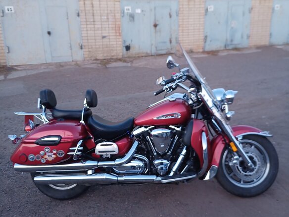 2008 Yamaha XV 1700 Road Star, красный, 800000 рублей - вид 3