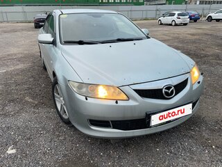 2005 Mazda 6 I (GG) Рестайлинг, серебристый, 160000 рублей, вид 3