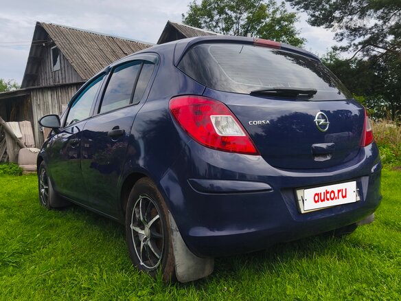 2012 Opel Corsa D Рестайлинг II, синий - вид 4