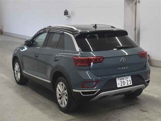 2023 Volkswagen T-Roc I Рестайлинг, синий, 1499000 рублей, вид 4