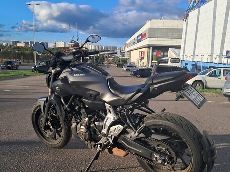 2014 Yamaha MT-07 (FZ-07), чёрный, 500000 рублей, вид 1