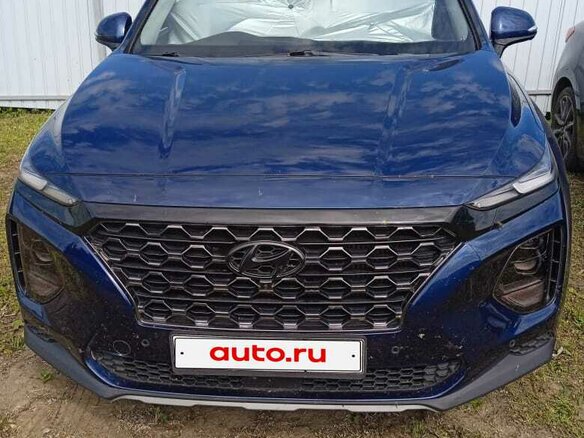 2019 Hyundai Santa Fe IV, синий, 2700000 рублей