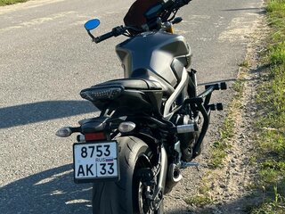 2015 Yamaha MT-09 (FZ-09), серый, 645000 рублей, вид 2