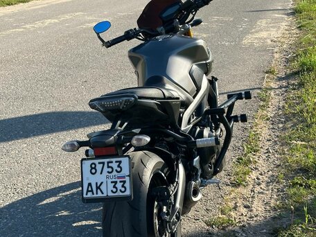 2015 Yamaha MT-09 (FZ-09), серый, 645000 рублей, вид 2