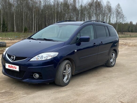 2009 Mazda 5 I (CR) Рестайлинг, синий, 800000 рублей