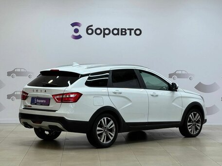 2021 Lada (ВАЗ) Vesta SW Cross I, белый, 1050000 рублей, вид 4