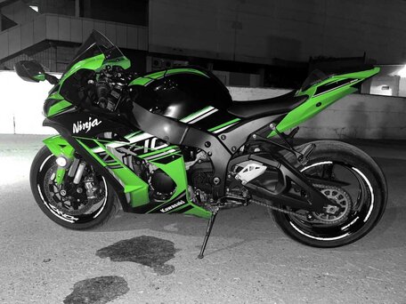 2019 Kawasaki ZX-10R Ninja, зелёный, 1450000 рублей, вид 2