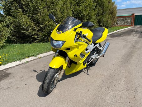 2001 Honda VTR 1000, жёлтый, 345000 рублей, вид 2