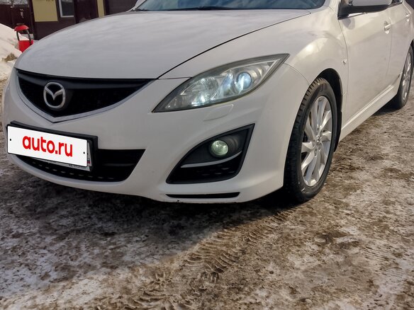 2010 Mazda 6 II (GH) Рестайлинг, белый, 1150000 рублей
