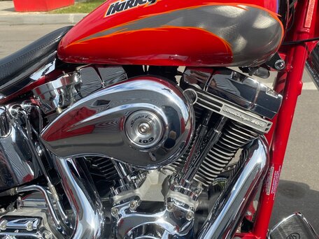 2004 Harley-Davidson Fat Boy, красный, 1050000 рублей, вид 4