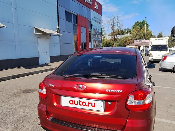 2018 Lada (ВАЗ) Granta I Рестайлинг, красный, 850000 рублей - вид 2