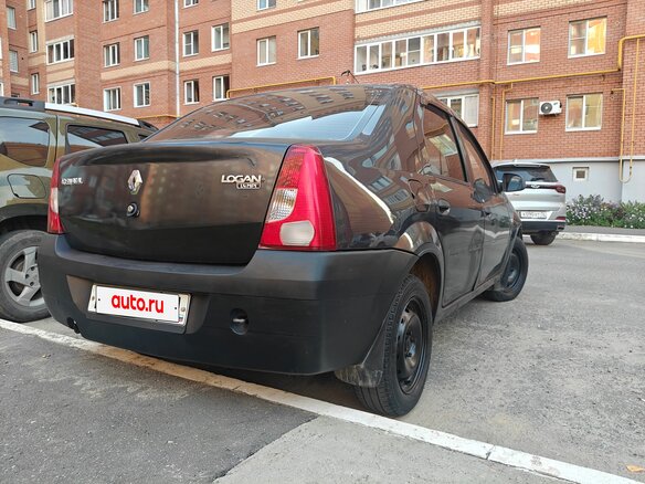 2007 Renault Logan I, чёрный, 179000 рублей - вид 4