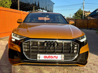 2019 Audi Q8 45 TDI I (4M), оранжевый, 7100000 рублей, вид 2