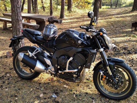2009 Yamaha FZ1, чёрный, 610000 рублей - вид 1