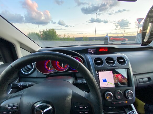 2011 Mazda CX-7 I Рестайлинг, чёрный, 1099000 рублей - вид 8