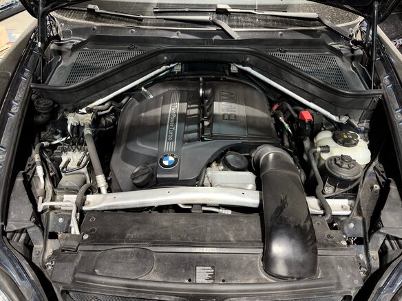 2013 BMW X6 35i I (E71) Рестайлинг, синий - вид 25