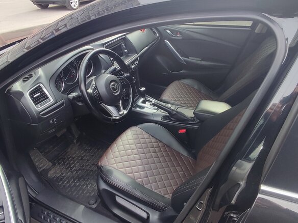 2012 Mazda 6 III (GJ), чёрный, 1499000 рублей
