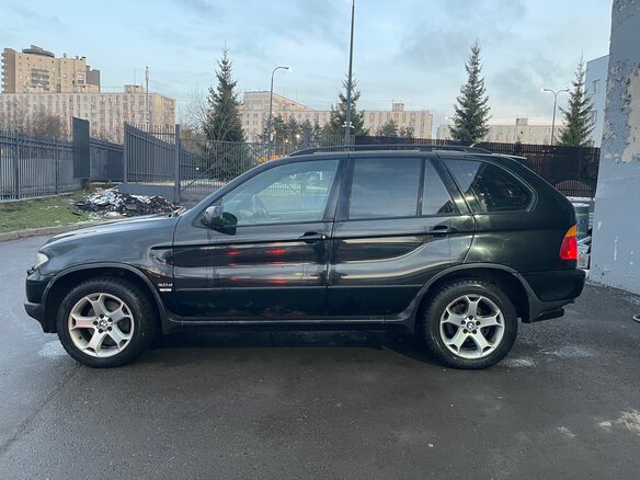 2004 BMW X5 3.0d I (E53) Рестайлинг, чёрный - вид 2