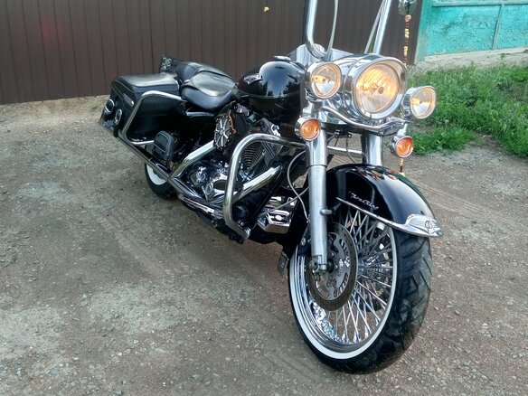 2005 Harley-Davidson Road King, чёрный, 1200000 рублей - вид 11