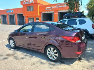 2012 Hyundai Solaris I, фиолетовый, 1100000 рублей, вид 4