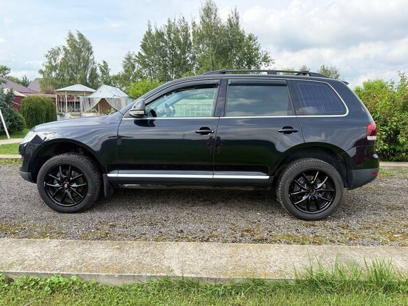 2008 Volkswagen Touareg I Рестайлинг, чёрный, 1549000 рублей - вид 8