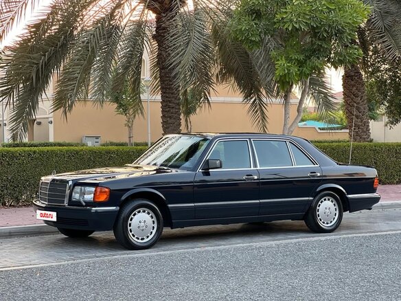 1989 Mercedes-Benz S-Класс 560 II (W126) Рестайлинг, синий, 7000000 рублей - вид 6