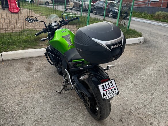 2013 Kawasaki ER-6N, зелёный, 520000 рублей - вид 3