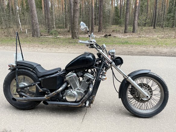 1996 Honda Steed 400, чёрный, 200000 рублей