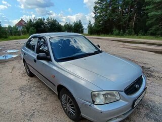 2008 Hyundai Accent ТагАЗ II, серебристый, 400000 рублей, вид 2