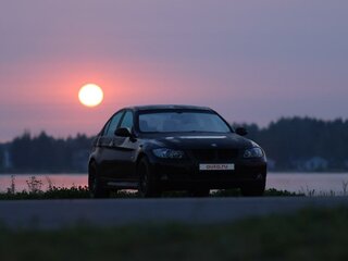 2007 BMW 3 серии 318i V (E90/E91/E92/E93), чёрный, 900000 рублей, вид 3