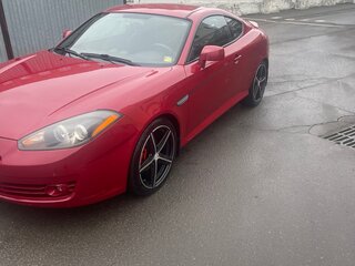 2008 Hyundai Tiburon II (GK) Рестайлинг, красный, 1100000 рублей, вид 5