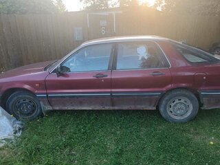 1990 Mitsubishi Galant VI, красный, 100000 рублей, вид 1