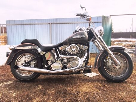 1997 Harley-Davidson Fat Boy, чёрный, 1800000 рублей, вид 3