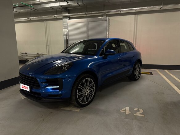 2021 Porsche Macan I Рестайлинг, синий, 4160000 рублей