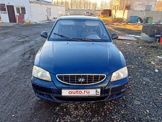 2007 Hyundai Accent ТагАЗ II, синий, 335000 рублей, вид 1