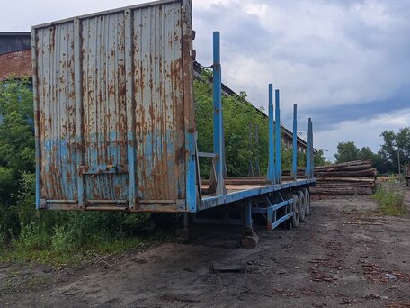 2002 МАЗ Полуприцеп бортовой, голубой, 500000 рублей, вид 5