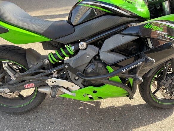 2013 Kawasaki ER-4F (Ninja 400R), зелёный, 450000 рублей - вид 12