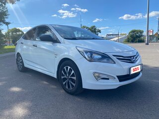 2014 Hyundai Solaris I Рестайлинг, белый, 1120000 рублей, вид 3