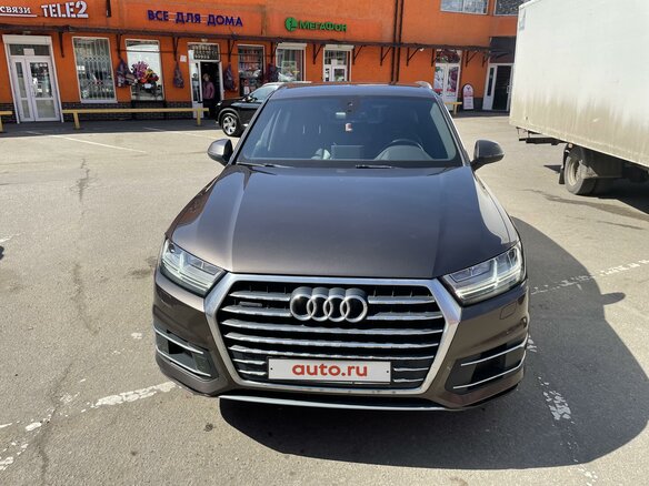 2016 Audi Q7 II (4M), коричневый, 3750000 рублей - вид 3