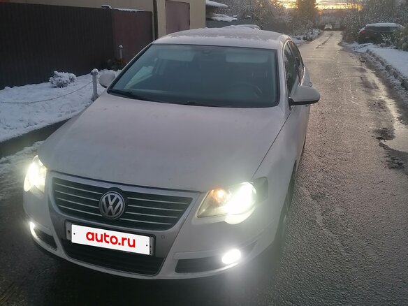 2008 Volkswagen Passat B6, белый, 740000 рублей - вид 3