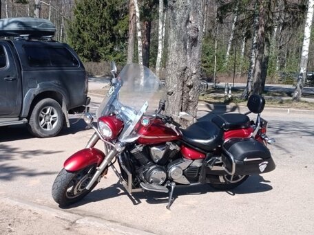2006 Yamaha XVS1300, красный, 599000 рублей, вид 1