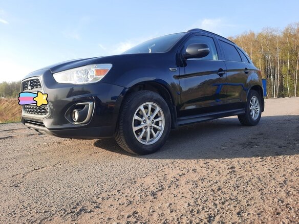 2014 Mitsubishi ASX I Рестайлинг, чёрный, 1242000 рублей - вид 1