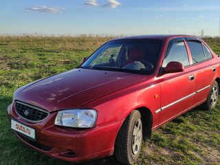 2005 Hyundai Accent ТагАЗ II, красный, 399000 рублей, вид 2