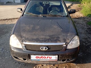 2008 Lada (ВАЗ) Priora I, чёрный, 180000 рублей, вид 1