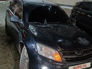 2013 Lada (ВАЗ) Granta I, чёрный, 380000 рублей, вид 3